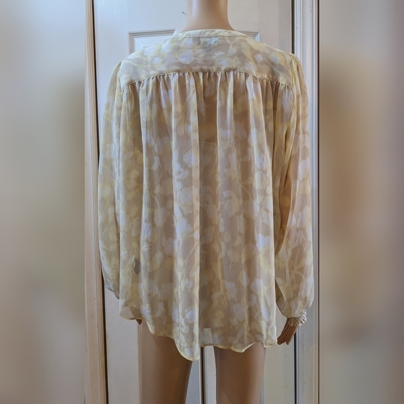 pre-owned simply Vera verawang long sleeve shirt size large, TD - Picture 2 of 3